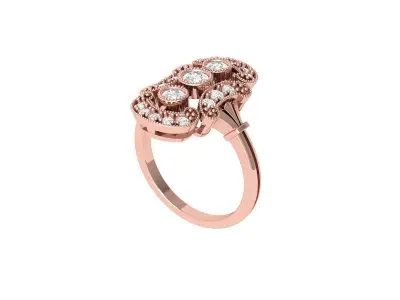Wedding Ring  3D print model 161