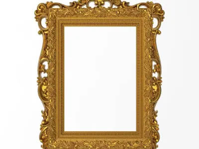 10 carved frames set 3D Model Pack