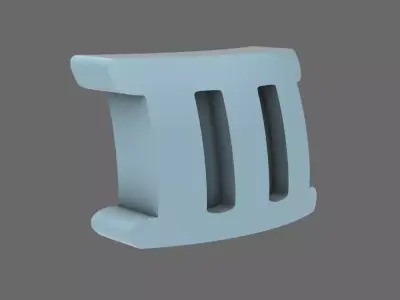Space Knights DV04 Standard Roman Numeral 03 Shoulder Symbols 3D print model