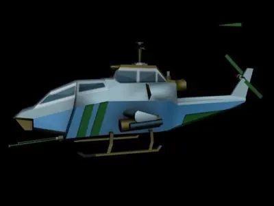 Cartoon Airplane Low-poly 3D model by V5