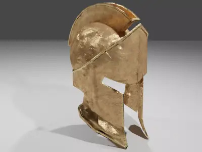 spartan Helmet  Low-poly 3D model buy