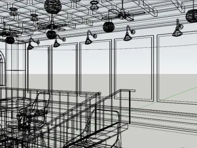 Retro Bakery shop  3D model