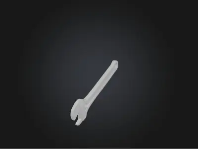 Wrench Low-poly 3D model shop