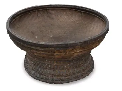 bamboo basket 3D model purchase