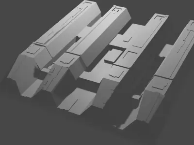 DEATH STAR TILE 1 Free 3D model