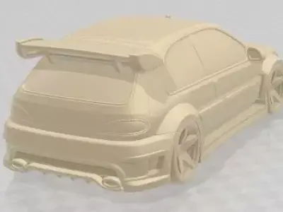 Citroen Saxo Tuning Printable Car 3D print model