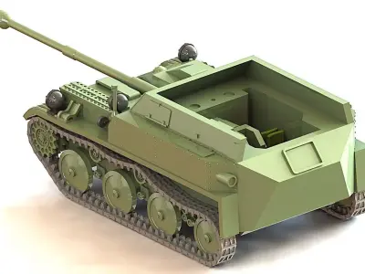 ASU-57  3D print model
