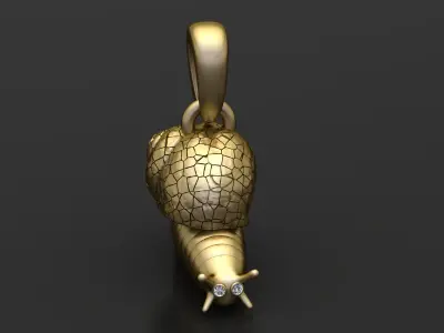 SNAIL HART INSECT PENDANT 3D PRINTABLE MODEL 3D print model