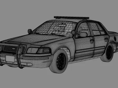 Police car 3D model by gakuyajima