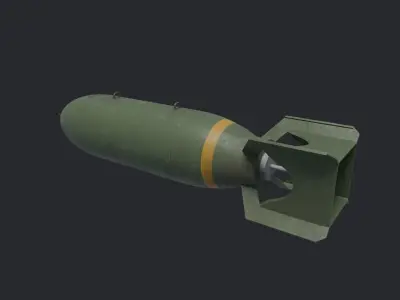 1000lbs bomb WW2 3D model