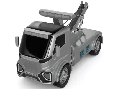 tow truck 3D model - PBR and Textured
