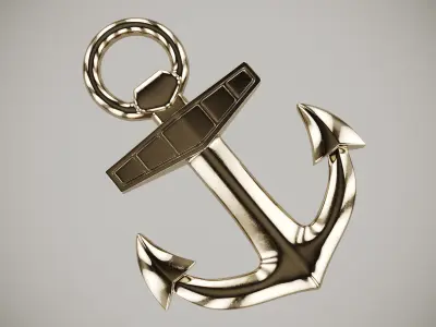 Anchor gold 3D model