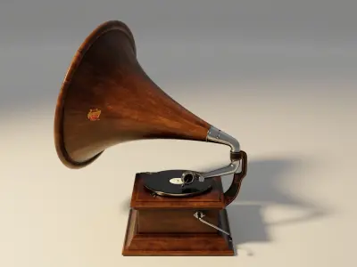Phonograph 3D model