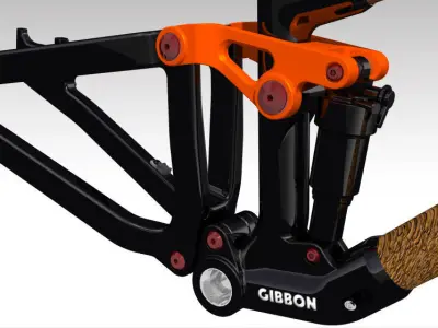 Frame MTB Full Suspension 3D model