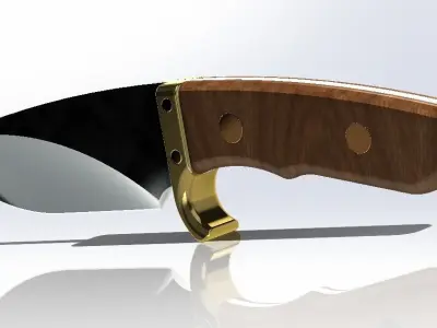 Knife Buck custom skinner 3D print model