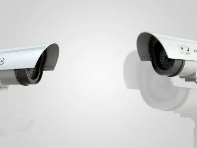Industrial Camera Low-poly 3D model