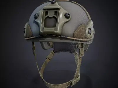 Soldier Helmet Ballistic Low-poly 3D model