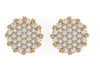 Antique Round Earing 3D print model