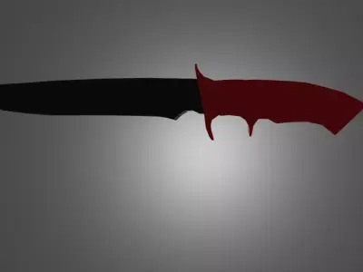 Military Knife no texture 3D model