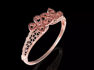 Art Deco Bracelet 10 3D print model