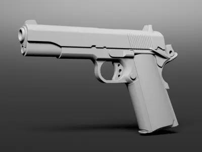 M1911 gun Free 3D model