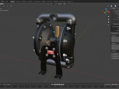 Petroleum pump ARO 650717-C 3D model