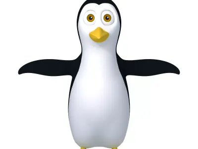 Penguin Cartoon 3D model buy