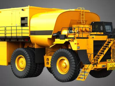 785D Fuel and Lube Truck 3D model