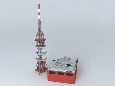 Transmitter Sitno Sitno broadcaster Free 3D model
