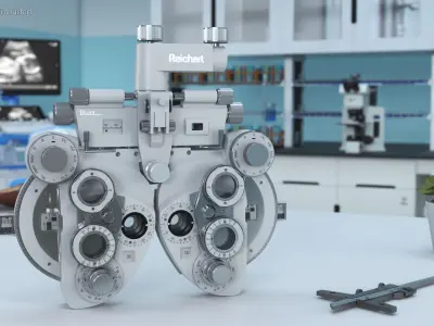 Buzz Optics Phoropter 3D model