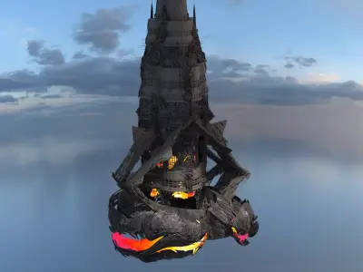 Deep Sea lava tower 1  3D model