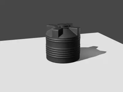 Industrial and household Water Tank Free 3D model