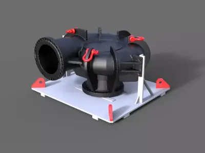 Pump as cargo for ship models 3D print model