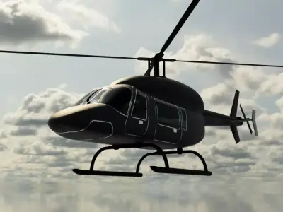 Bell 427 Helicopter  3D print model
