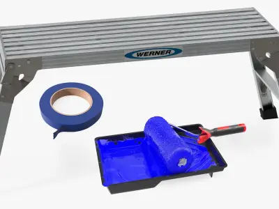 Painting Tools Collection 3D model