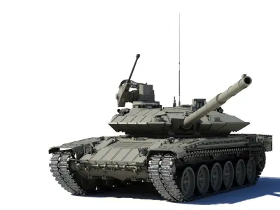 T-90M military tank 3D model