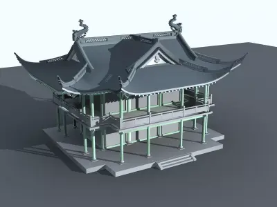Chinese Style Architecture 3D model 63