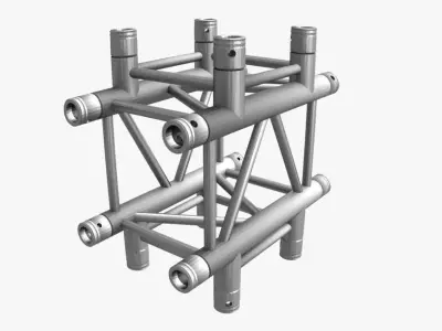 Square Truss Cross and T- Junction 31 3D model