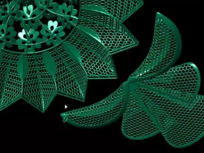 Big flower main service part 3D print model