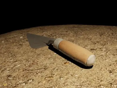 Masonry trowel 3D model