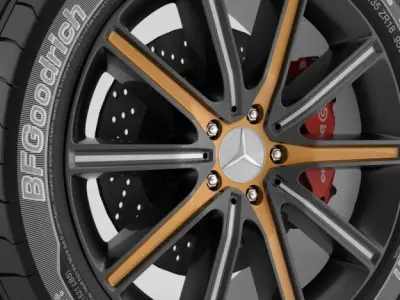 Wheel Mercedes CLS 6 3D model