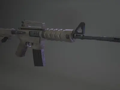 Stylized M4A1 - Battleworn Free 3D model