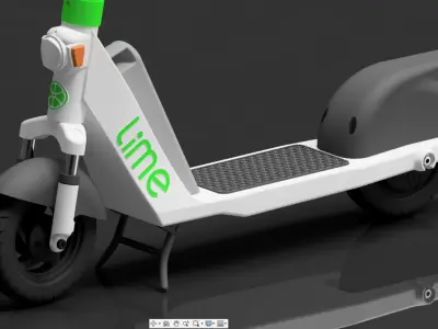 Lime electric scooter ver2 3D print model