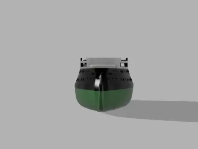 3D printable hull for the french Ironclad Bouvines  3D print model