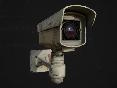 CCTV CAMERAS Low-poly 3D model