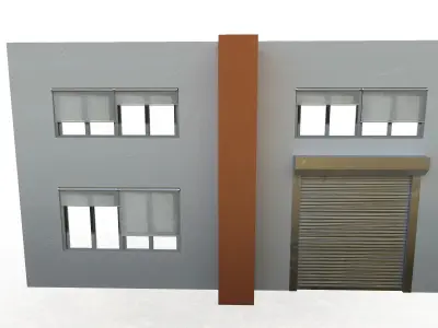 Factory-splicable wall assemblies 3D model