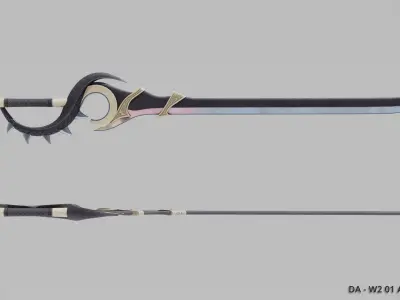 DA W2 01 Arkanum Low-poly 3D model