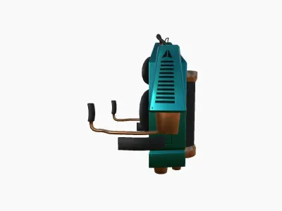 Jetpack G10 Blue Bronze - SciFi Character Design Low-poly 3D model