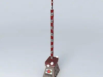 TRT MONTENEGRO TRANSMISSION STATION Free 3D model