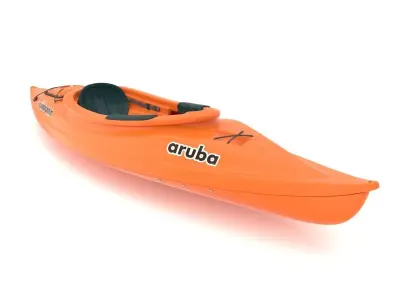 Sport Boat With Paddle 3D model